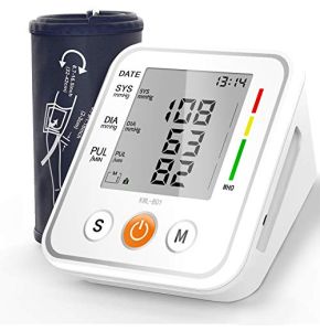 NWOUIIAY Tensiomètre Bras Électronique avec 2 * 99 Espaces Mémoire Écran LCD et Brassard Réglable 22-42 cm