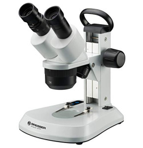 Bresser Microscope Analyth STR 10x – 40x Stéréo - Microscope à lumière et à lumière passante - Noir