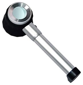 10X Optical Thread Counter Magnifier with LED Light and Measuring Scale