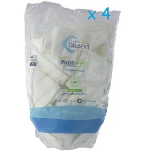 Gilbert - Organic Cotton Rectangles, Pack of 4 x 180 Pads
