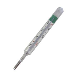 Thermomètre Clinique en Verre Classique Sans Mercure – Usage Orale, Axillaire et Rectale