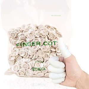 BITEFU 750 Pcs Doigtier Latex Jetables en Protege Doigt
