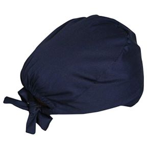 B-well Calot Chirurgical en Tissu pour Infirmiers, Médecins, Dentistes, Pharmaciens, Vétérinaires, Personnel Médical - Bleu - Taille Unique