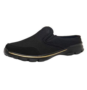 ChayChax Soft Comfort Clogs for Women and Men Indoor Outdoor Slippers Breathable Non-Slip Mules Ladies, Black A,39 EU