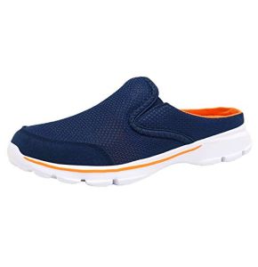ChayChax Souple Confort Sabots Femme Homme Pantoufle de Maison Chaussons d'Intérieur Extérieur Respirante Antidérapant Mules Dames, Bleu Orange,...