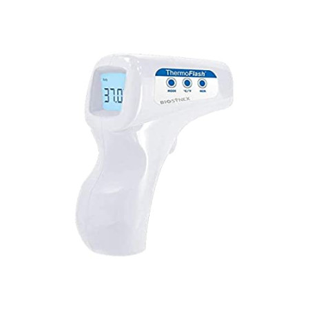 BIOSYNEX Thermometre Frontal sans Contact Thermoflash Premium