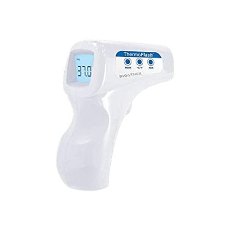 BIOSYNEX Thermometre Frontal sans Contact Thermoflash Premium