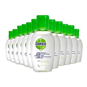 Dettol - Lot de 12 Gels Hydroalcooliques Mains à l'Aloe Vera - 50ml