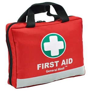 First Aid Kit (309 items) - Home, Vehicle, Travel, Office, Hiking, Survival - Red