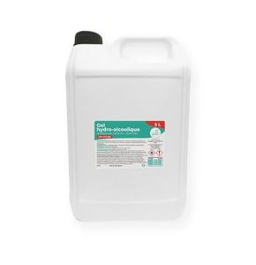 Gel Hydroalcoolique • Bidon 5L • Made In France • Laboratoires Pharma-Recherche • Normes NF EN 14476, NF EN1276, NF EN 1650