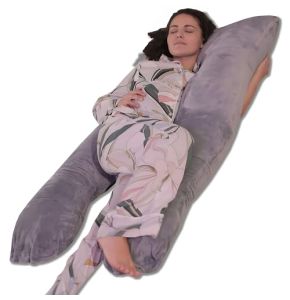 Bananair - Coussin de Grossesse et d'allaitement en Forme de U | Oreiller pour Femme Enceinte | Soulage Le Dos et Le Cou | Déhoussable - Lavable e...