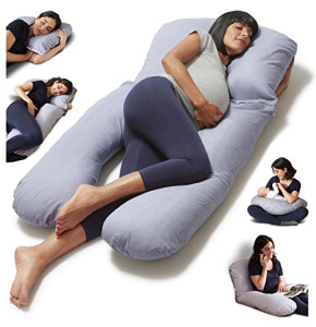 Niimo U-Shaped Modular Pregnancy Pillow - 100% Cotton