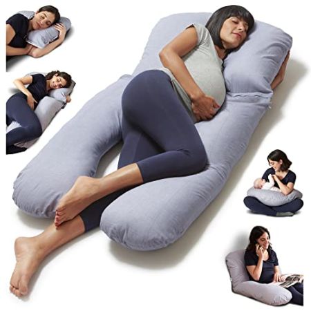 Niimo Coussin de Positionnement - Coussin de Grossesse en U - Coussin de Grossesse pour Dormir - Multifonction et Adapté Allaitement - Housse 100%...