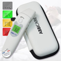 Thermomètre frontal auriculaire multifonctions ABBICARE™ avec sacoche | Mode spécial bébé ultra précis et rapide 1sec sans contact | thermom...