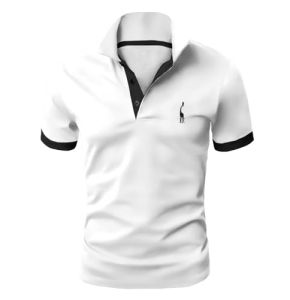 GLESTORE Polo Sport T-Shirt MT1030 Uni Homme, 3XL, Blanc