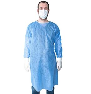 Pack of 10 Disposable Polypropylene Protective Gowns 40g/m2 Size XL