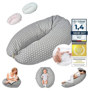 SMOOTHY Nursing and Pregnancy Pillow - Comfort and Support (Gray)