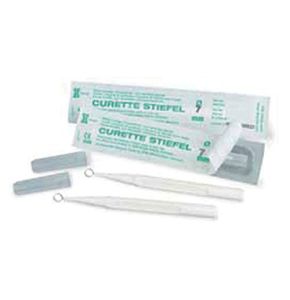 Stiefel - Curette Dermatologique, Stérile, Jetable, Lame en Acier Inoxydable Sans Soudure, Manche Ergonomique, Taille Ø 4 mm, lot de 10 curettes ...