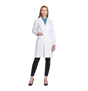 Icertag Blouse de laboratoire, Blouse de médecin, Blouse de médecin pour femme, Blouse blanche pour femme, Adaptée aux étudiants, Laboratoire s...