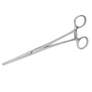 Belissy Surgical Stainless Steel Hemostatic Hair Clamp for Animals with Straight Tip