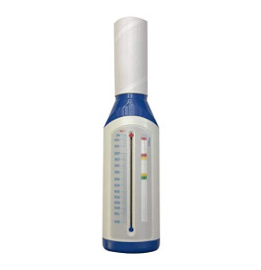 VILLCASE Débitmètre de Pointe Spiromètre Portable - Testeur de Capacité Pulmonaire - pour Détecteur Dasthme Pulmonaire Moniteur de Fonction Re...