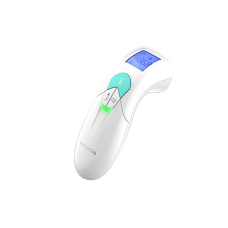Motorola Lifestyle MBP 66 Thermometre Médical Frontal - Thermometre Frontal Sans Contact pour Adultes et Bébés avec Écran LCD - 2 Couleurs - Te...
