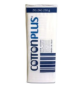Cotton Plus Zig Zag 250 G - Medical Line | 100% Pure Carded Cotton Wool For Medical Use | Soft And Absorbent