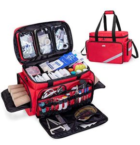 Trunab Sac Médical Vide, Rouge Sac Urgence Sacoche Infirmière Professionnel Grande Capacité