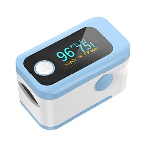 Wawech Oxymètre de Doigt, Saturomètre Oxymètre avec Écran LED, Moniteur de Fréquence Cardiaque, Oxymètre de Doigt Professionnel pour Mesurer SpO2