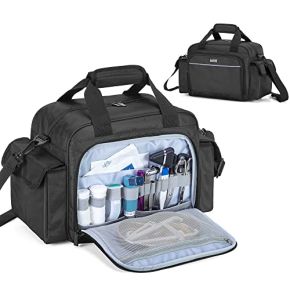Trunab Sac Premier Soin, Noir Sac Infirmière Médical Convient à Visite à Domicile