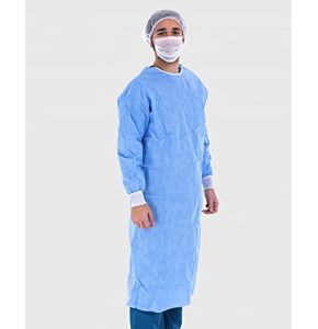 100 Surblouses de Portection Taille XL Visiteurs 100 pièces non stériles Jetables - 100% Polyproylène/Polyéthylène Hydrofuge 40gr/m2 BAY MEDIC...