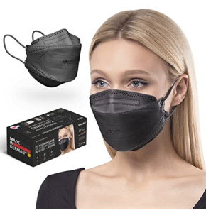 HARD Mask Masque respiratoire FFP2 | Fabriqué en Allemagne | Respirateur | taille standard | Filtration 99,5% | ÖKO-TEX | emballage scellé NON i...