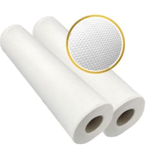 Dstock60 - Embossed Examination Sheets - Pure White Cotton - 50 x 35 cm - 135 Formats 47 Meters - Pack of 2 Rolls