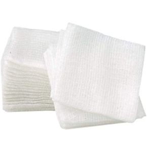 Lot de 100 Compresses Non Tissées, À 8 Plis Non Stériles, 7,5 x 7,5 cm