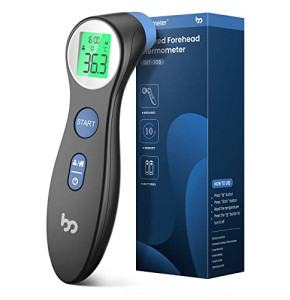 Thermomètre Frontal Bebe et Adultes, Thermometre Medical Numérique sans Contact pour la Fièvre, Thermomètre Infrarouge précis Instantané à l'opération Simple