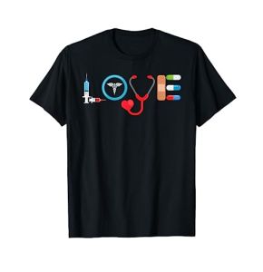 Amour Infirmière Appréciation Soutien Soins T-Shirt