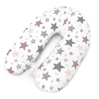 Multi-use Nursing Pillow 170cm with Shooting Star Pattern in Pink