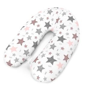 Coussin d'allaitement avec Rembourrage pour Les Petits bébés - Coussin de lit latéral - Coussin de Grossesse pour Dormir sur Le côté - Coton -...