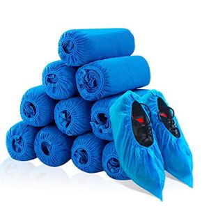 Disposable Shoe Covers, Disposable Shoe Cover, 100pcs Waterproof Non-Woven Disposable Shoe Covers for Indoor/Outdoor Shoes
