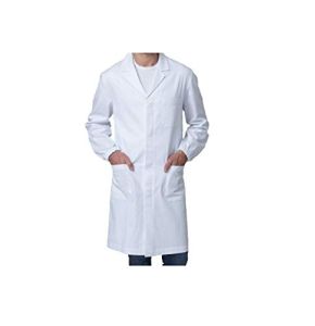 Tessile Astorino Blouse De Travail Blanche Pour Homme Avec Élastique Aux Poignets, Chemise De Laboratoire Pour Docteur, Médicale, Structure Sanitaire