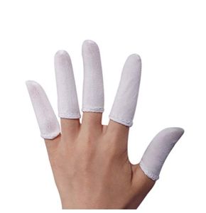 Heallily 200 Pieces Cotton Finger Cots Anti-Scratch