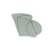 Doomoo Tetra Grey Cover for Comfy Big Pregnancy Cushion - Organic Cotton Elegance and Comfort