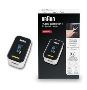 Braun Pulse Oximeter 1 - Accurate Measurement of Blood Oxygen Levels and Heart Rate - Easy to Use
