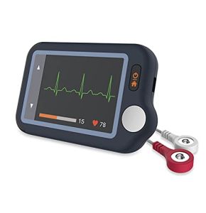 Wellue Pulsebit EX ECG Monitor, appareil ECG Bluetooth avec application iOS et Android, enregistrement 30s / 60s / 5min, fonctionne avec smartphone...