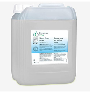 Hygiene VOS Savon Liquide 10 litres neutre sans parfum pour les Mains pH Neutre pour une Utilisation Quotidienne. Ingrédients Biodégradables