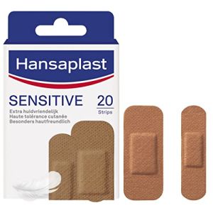 Hansaplast Sensitive Hypoallergenic Bandages for Mixed Skin (1 x 20 pcs) - Universal Breathable and Durable Bandages