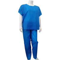 [A00063] Tenue médicale usage unique - tunique médicale jetable - ensemble uniforme medical 60g (Taille: Taille S)