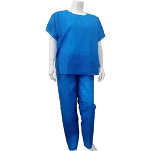 Tenue Médicale à Usage Unique - Tunique Médicale Jetable - Ensemble Uniforme Médical 60g (Taille: Taille S)
