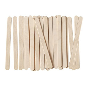 [200 unités] bâtonnets de glace en bois multi-usages de 11,4 cm pour travaux manuels, glace et crème glacée