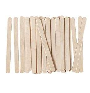 Wooden Multi-Purpose Ice Cream Sticks 11.4 cm for Crafts, Ice Cream and Popsicles [200 Pieces]
